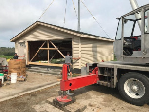 moving-a-garage-with-a-crane